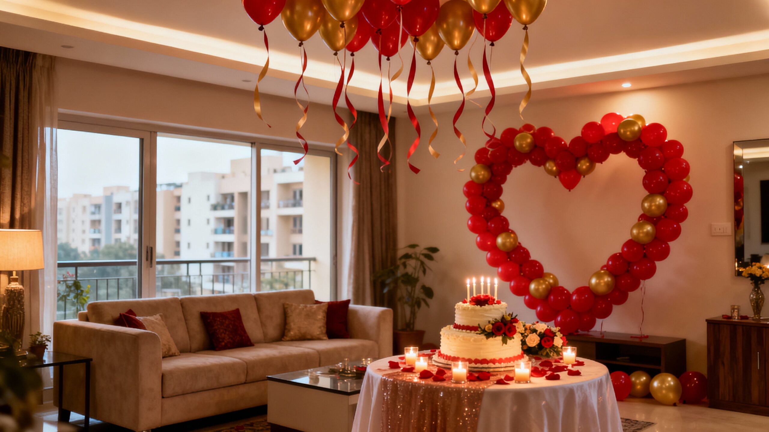 Elegant Balloon Magic Transform Your Sector 58 Gurugram Celebrations with HR Event Company